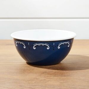 Draper James x Crate and Barrel Enamel Metal Bowls - set of 8
